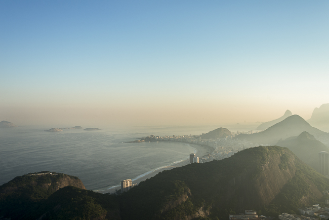 rio landscape at sunset